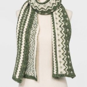 Fair isle oblong scarf